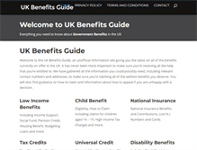 Tablet Screenshot of govukbenefits.com